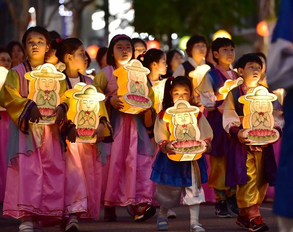 Lantaarns voor het Yeondeunghoe-festival