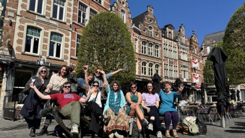 Het team van Werkplaats op teamdag in Leuven
