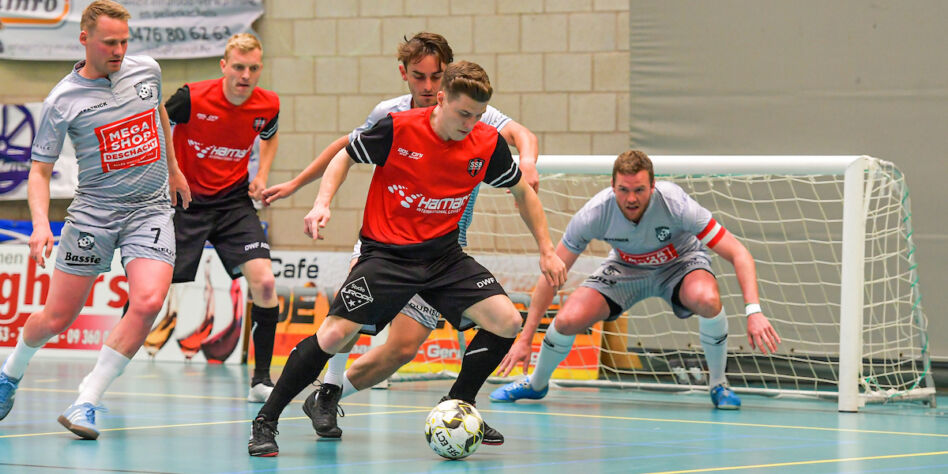Vande Velde Thomas Mvc Synergie Oudenaarde , Van De Wattijne Brecht of San Siro Boys Deftinge , Joye Davy Mvc Synergie Oudenaarde  pictured during the Minivoetbal game San Siro Boys Deftige against MVC Synergie Oudernaarde deciding game for the championship in the first division , Friday 13 May 2022  in Lierde , Belgium . PHOTO SPORTPIX | STIJN AUDOOREN